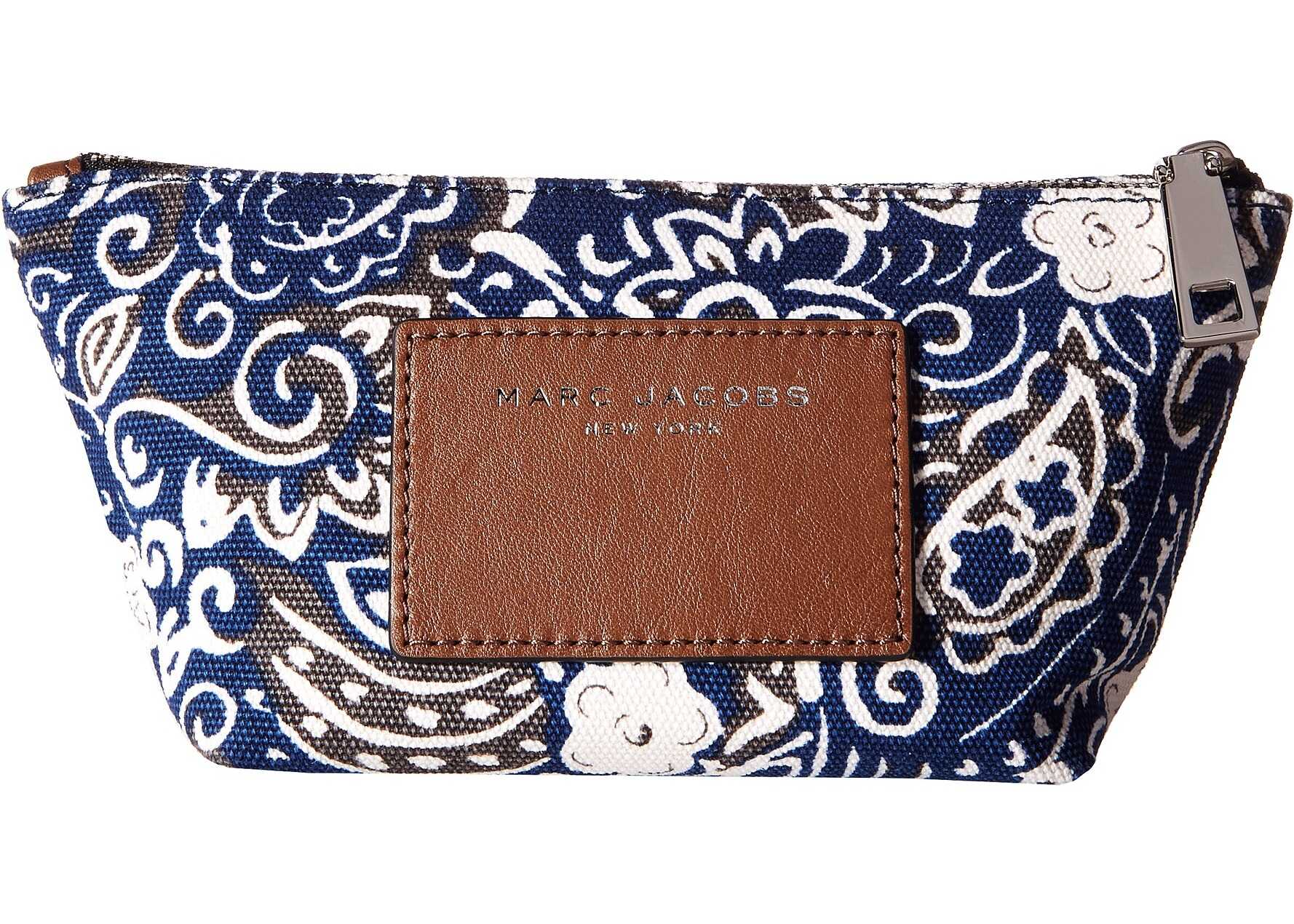 Marc Jacobs Paisley Cosmetics Small Trapezoid Rail Blue Multi