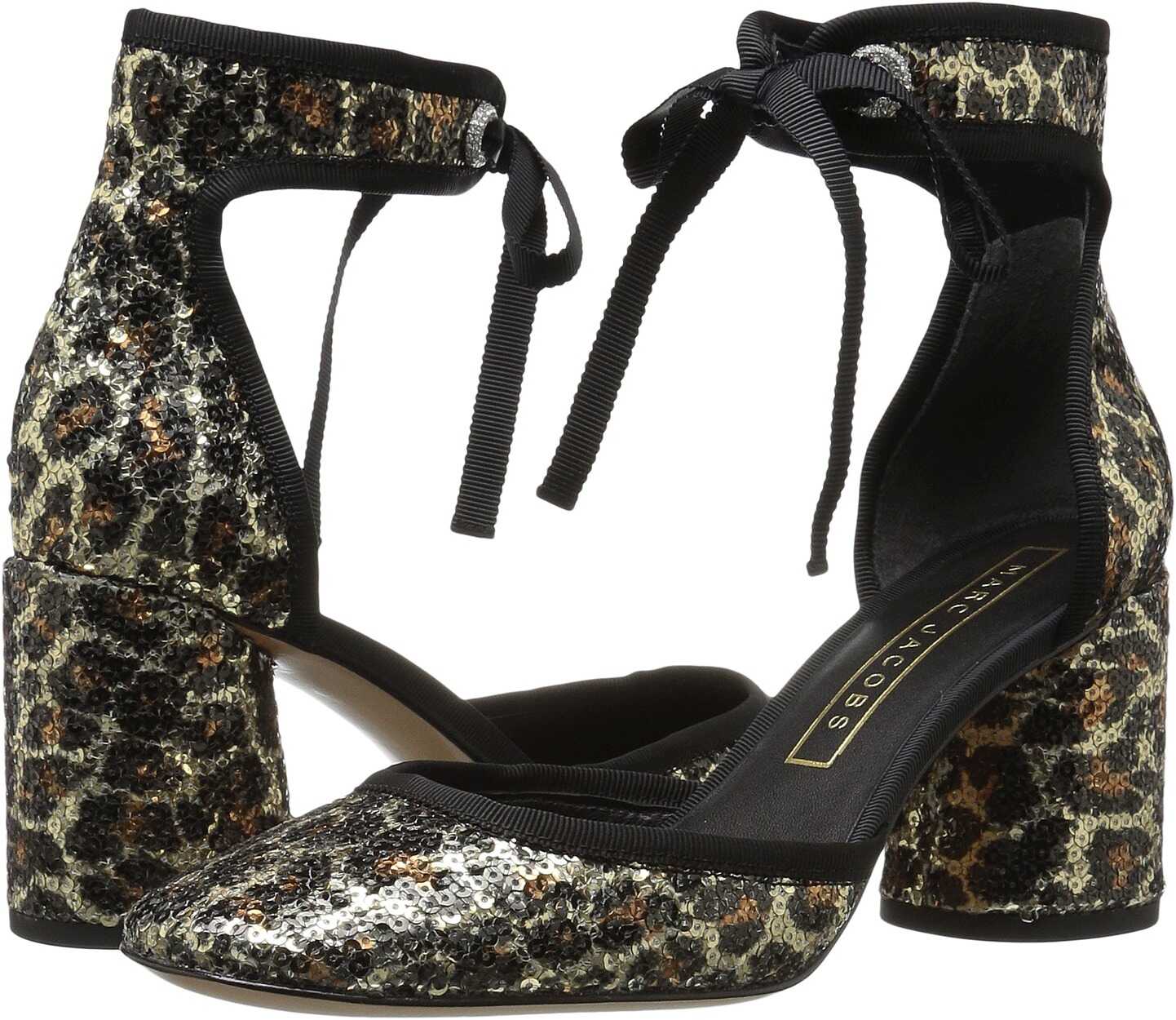 Pantof Marc Jacobs Elle Ankle Strap Pump Gold Multi