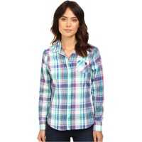 Camasi casual Plaid Poplin Single Pocket Shirt Femei