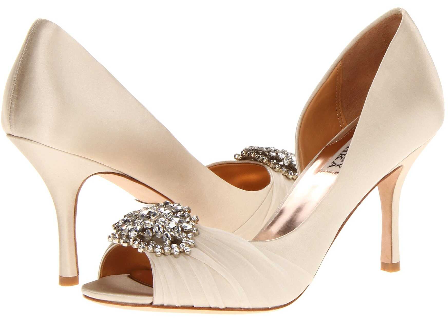 Pantof Badgley Mischka Pearson Vanilla Satin