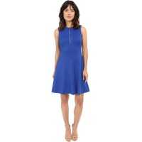 Rochii Calvin Klein Textured Flare Dress w/ Front Zip