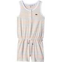 Salopete Whitened Effect Heathered Stripe Romper (Toddler/Little Kids/Big Kids) Fete