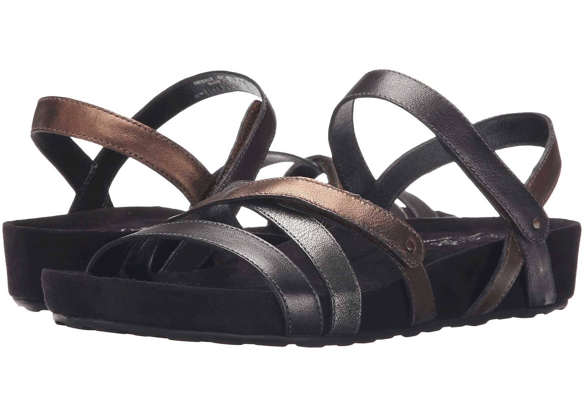 Sandala Walking Cradles Pool Metallic Multi/Black Suede Wrap
