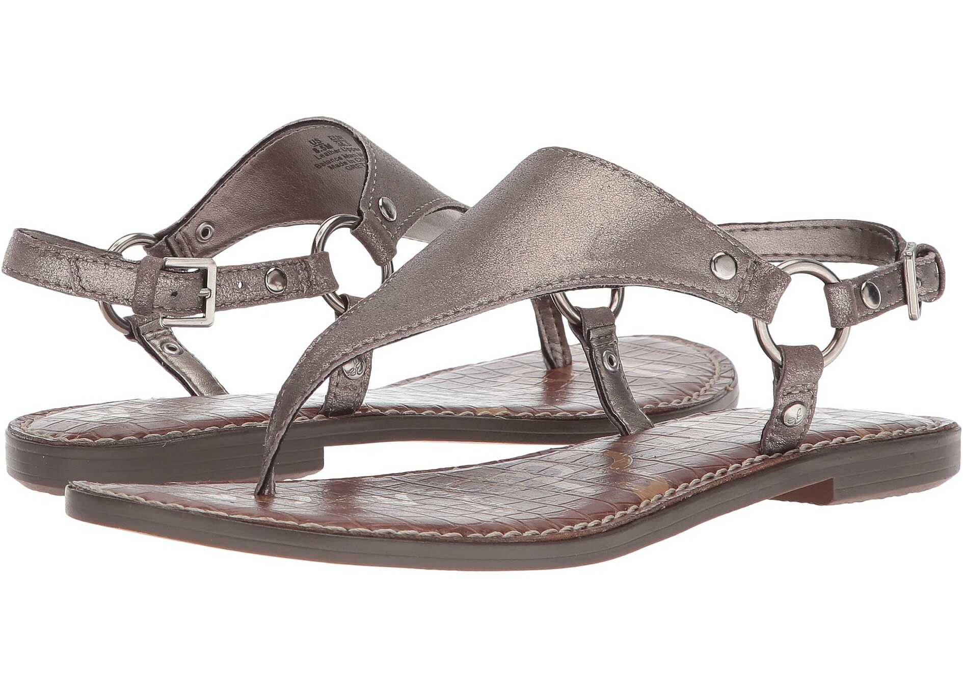 Sandala Sam Edelman Greta Pewter Dreamy Metallic Leather