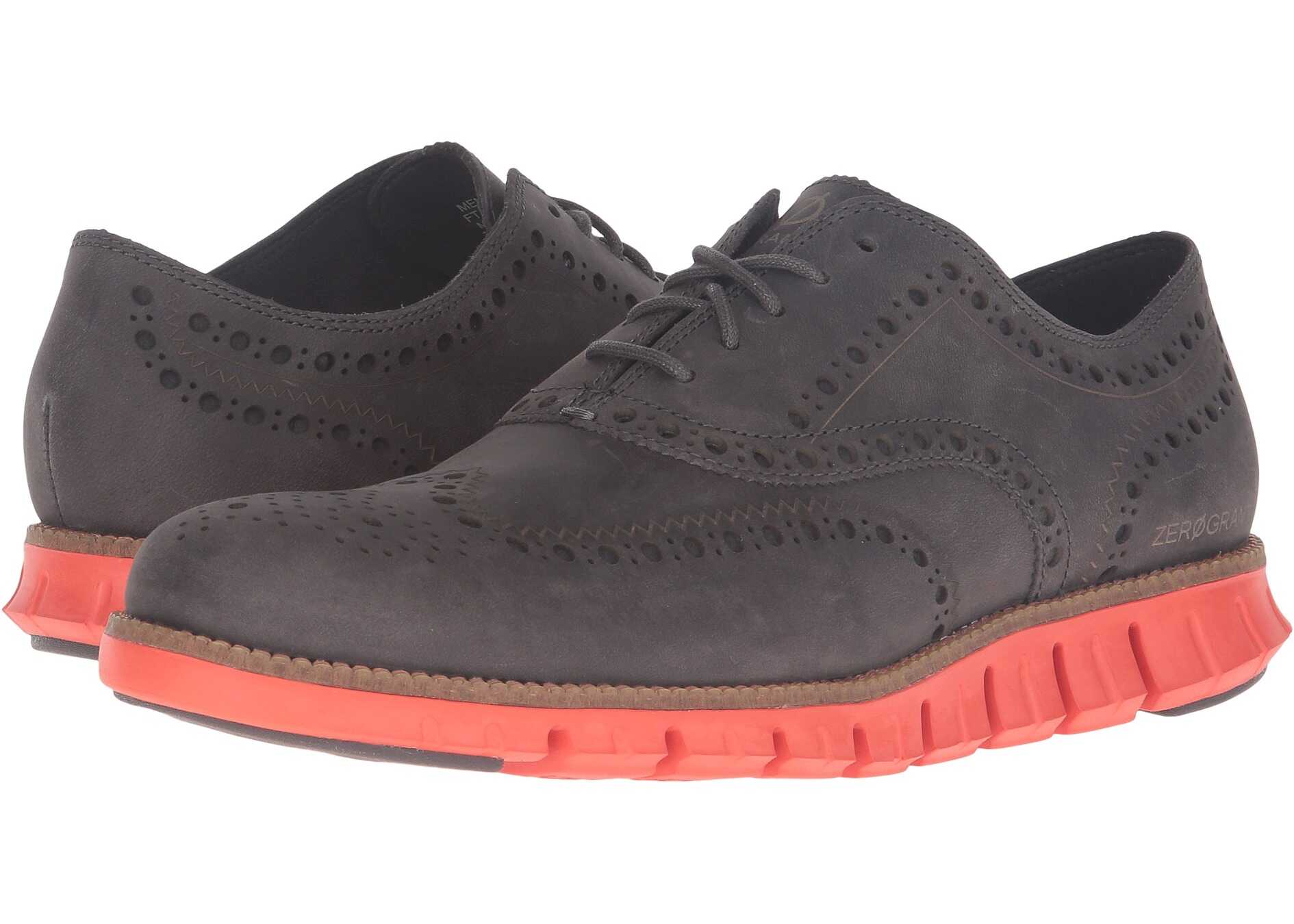 Cole Haan Zerogrand Wing Oxford Pavement Leather/Spicy Orange