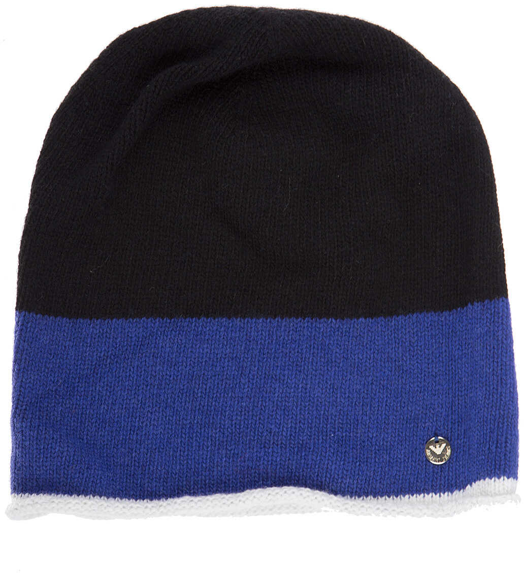 Caciula Armani Jeans Beanie Hat Blue