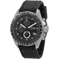 Ceasuri Fashion Men's Decker CH2573 Black Silicone Analog Quartz Watch Barbati