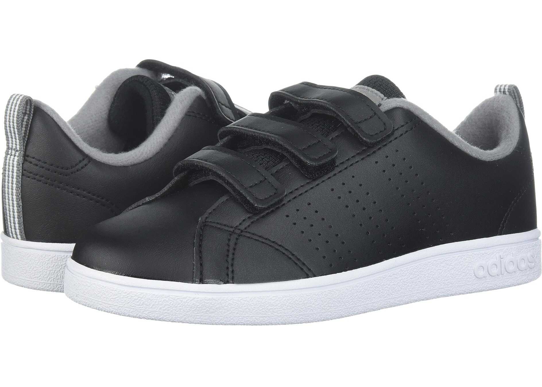 Tenis adidas Kids VS Advantage Clean CMF (Little Kid) Black/Black/Grey 3