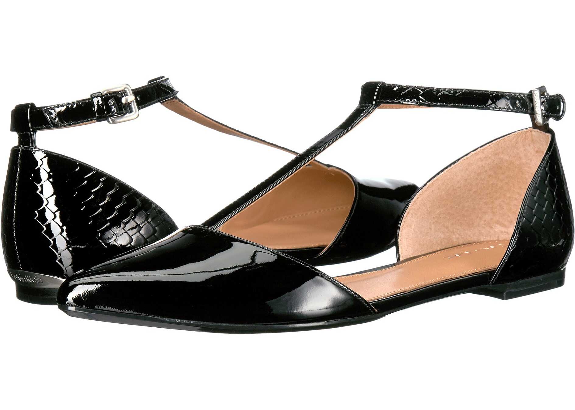 Balerin Calvin Klein Ghita Flat Black Patent