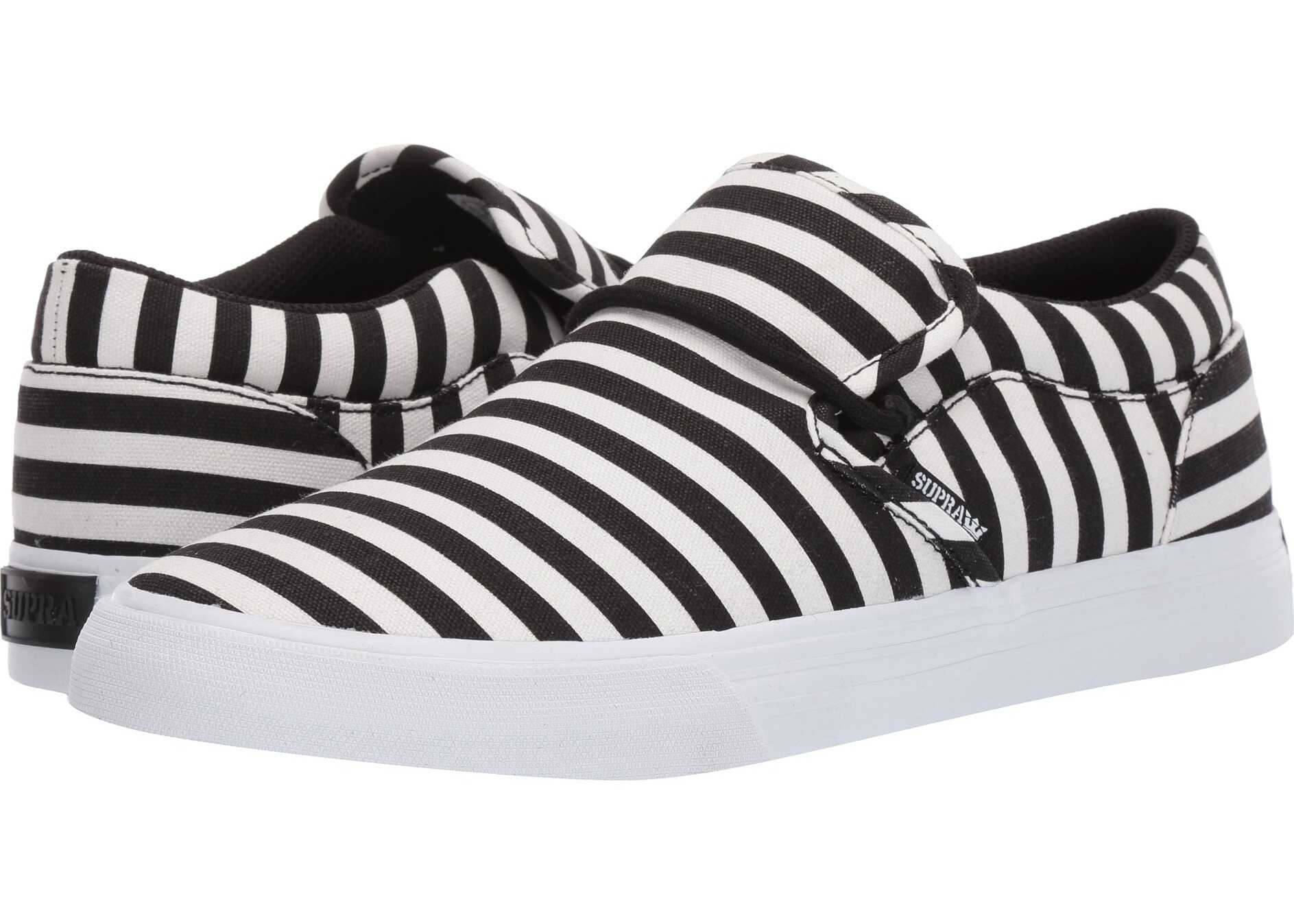 Supra Cuba Black/White Stripe