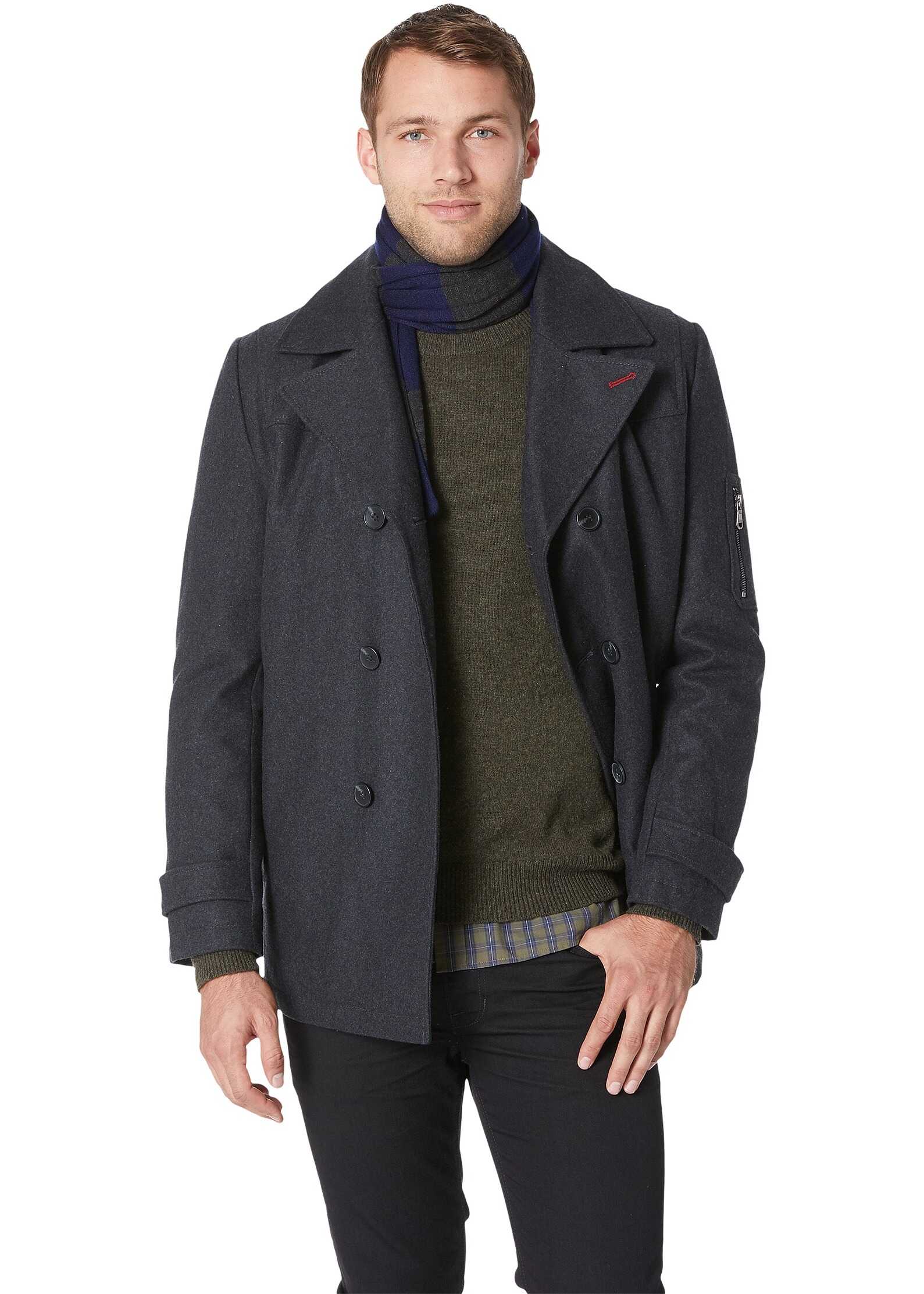 IZOD Wool Peacoat Charcoal