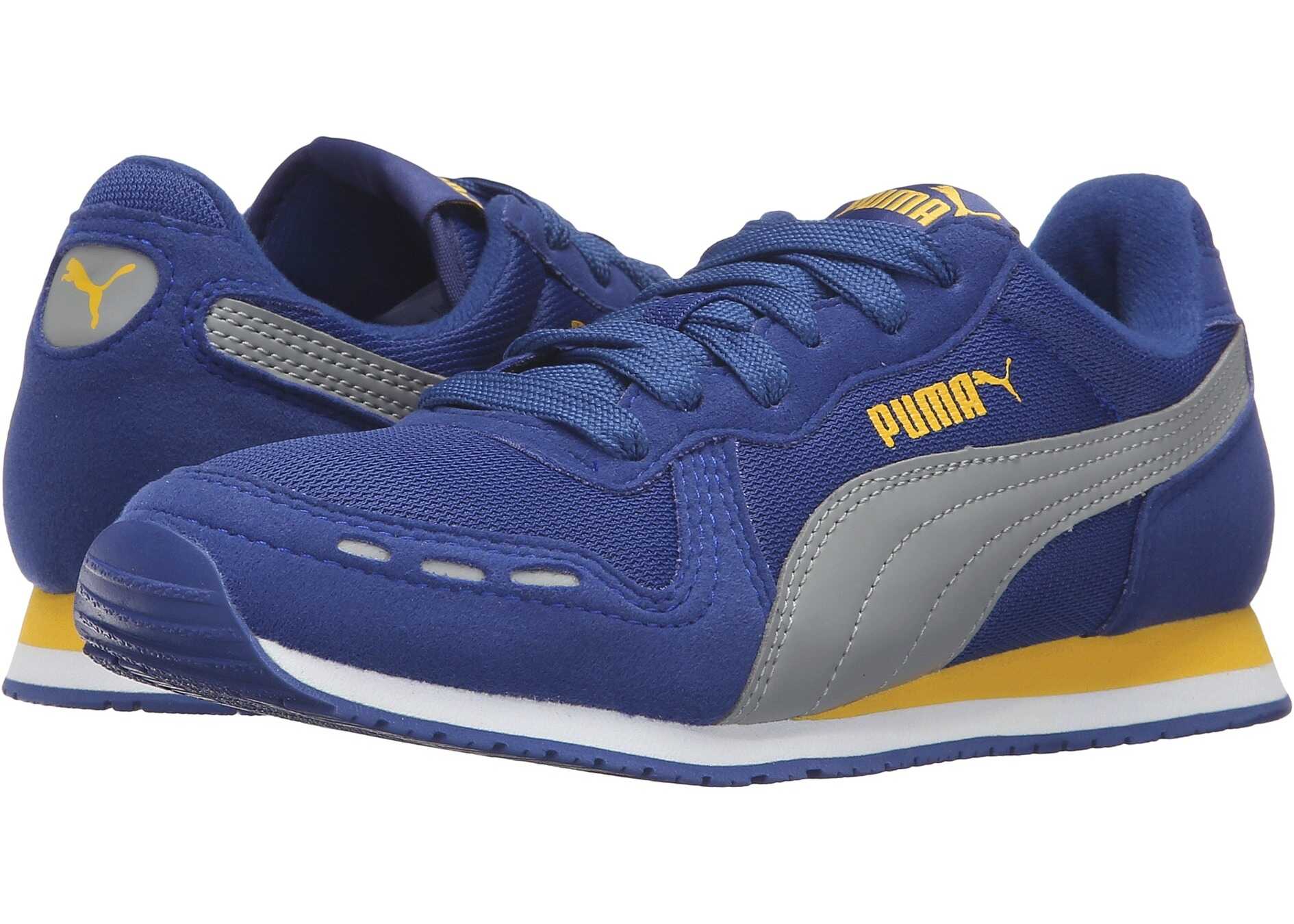 Tenis Puma Kids Cabana Racer Mesh Jr (Big Kid) Mazarine Blue/Limestone