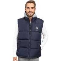 Veste Basic Puffer Vest with Fleece Hood Barbati