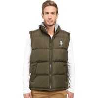 Veste Basic Puffer Vest with Fleece Hood Barbati