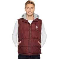 Veste Basic Puffer Vest with Fleece Hood Barbati