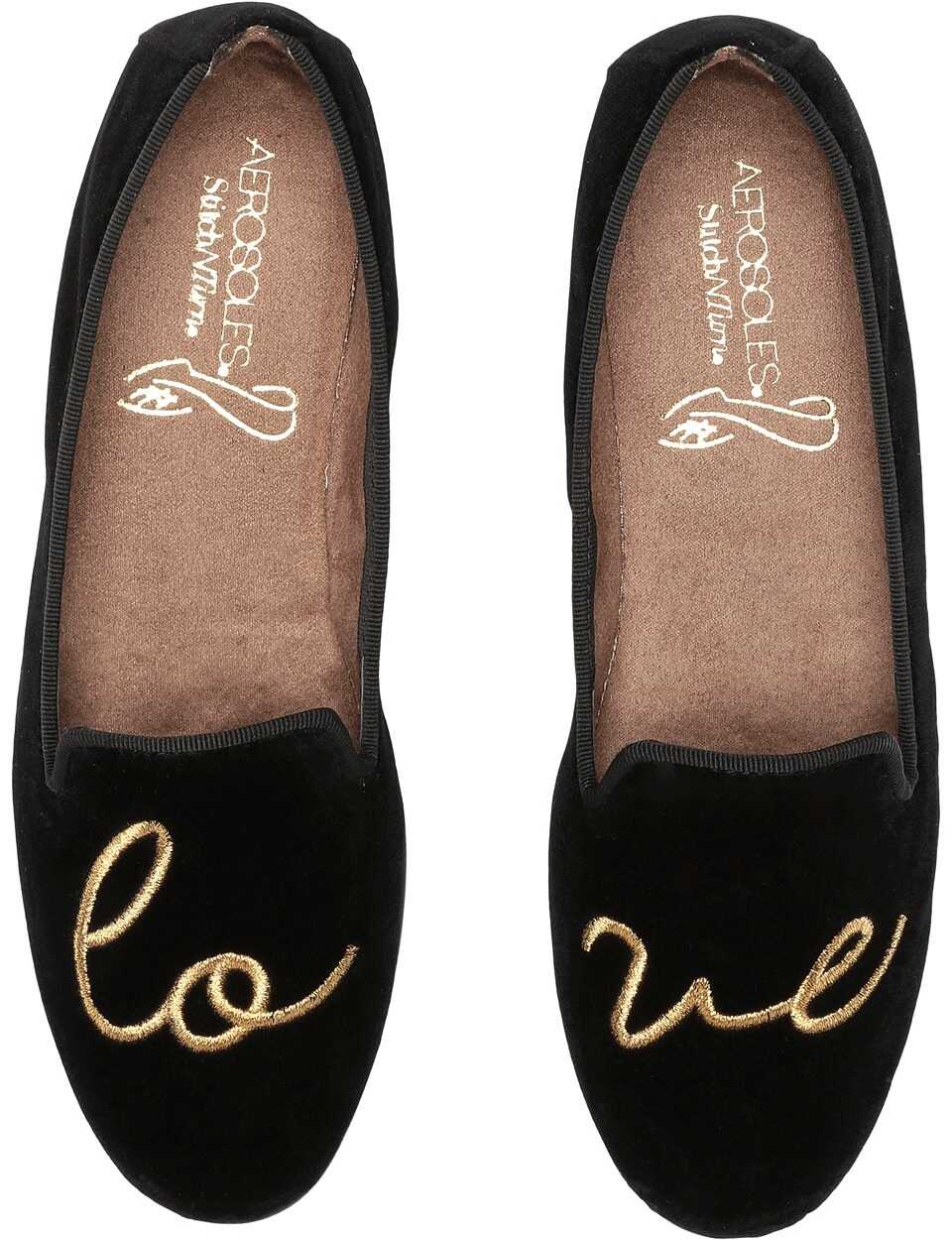 Mocasin Aerosoles Betunia Black Velvet Love