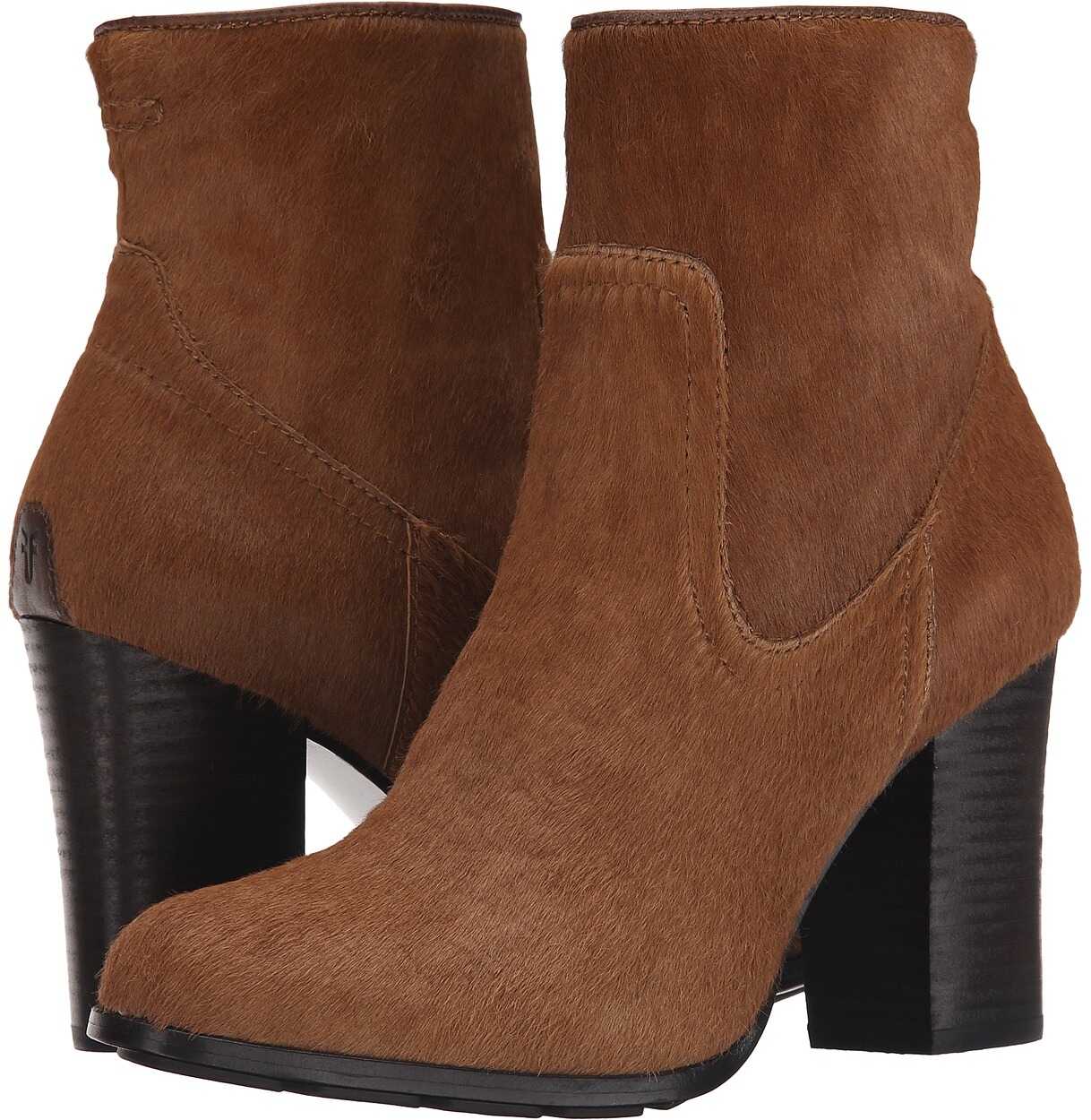 Gheata Frye Parker Short Cognac Hair Calf/Tumbled Full Grain