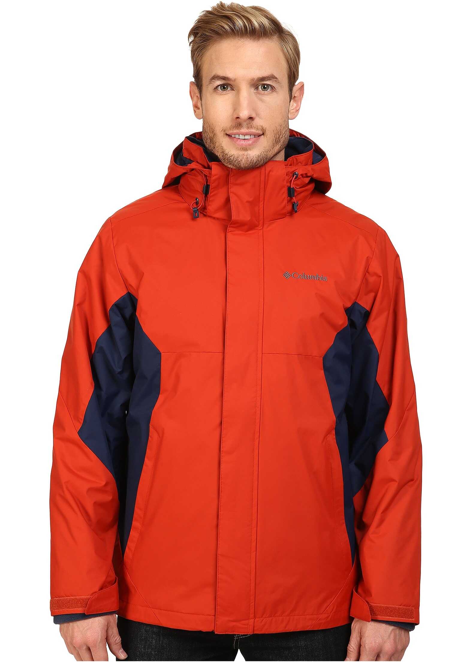 Geaca Columbia Eager Air Interchange Jacket Rust Red/Collegiate Navy
