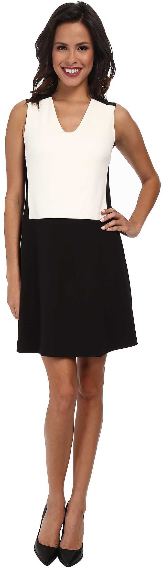 NYDJ Sabrina Shift Dress* Black/Optic White