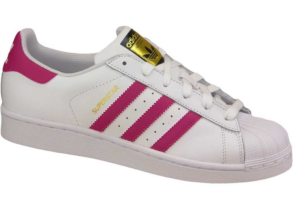 Tenis adidas Superstar J Foundation Pink,White
