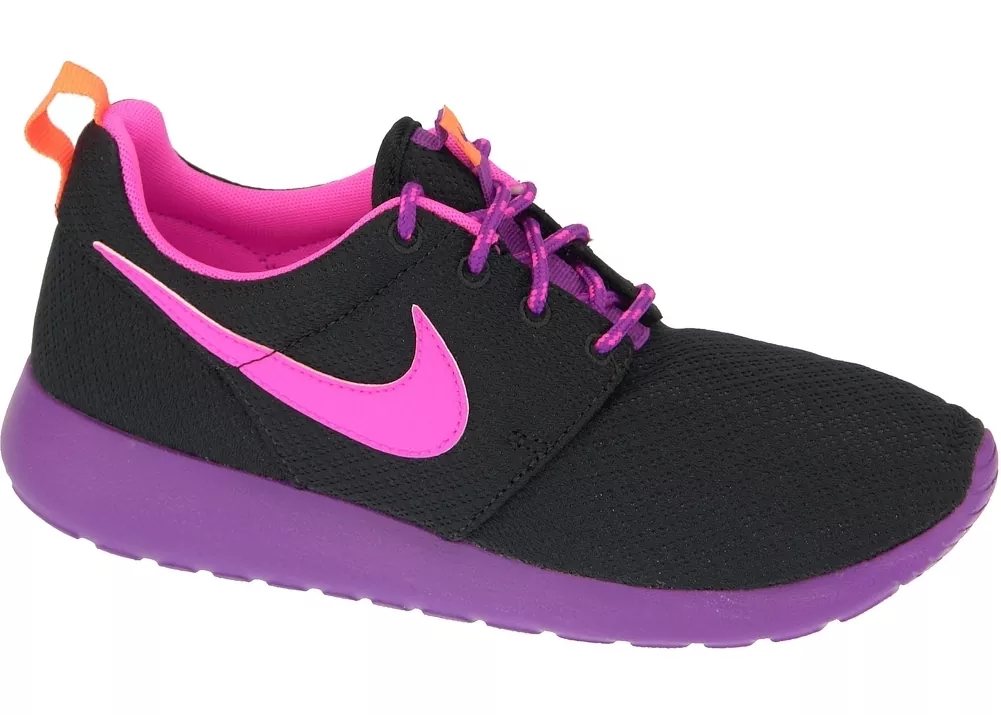 Tenis Nike Rosherun Gs Black,Violet