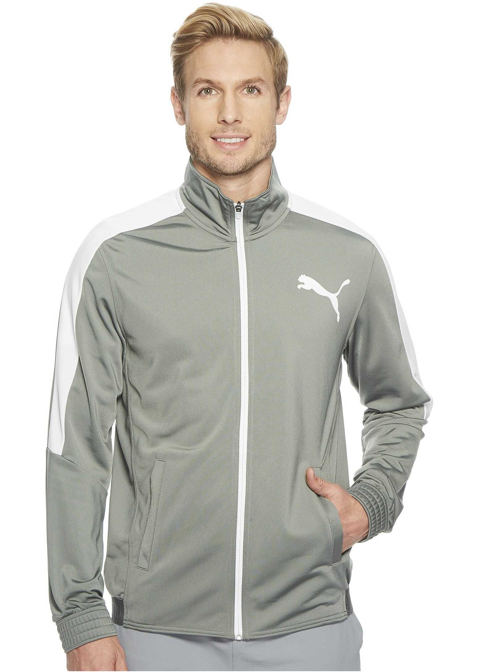 Bluza PUMA Contrast Jacket Smoked Pearl/PUMA White