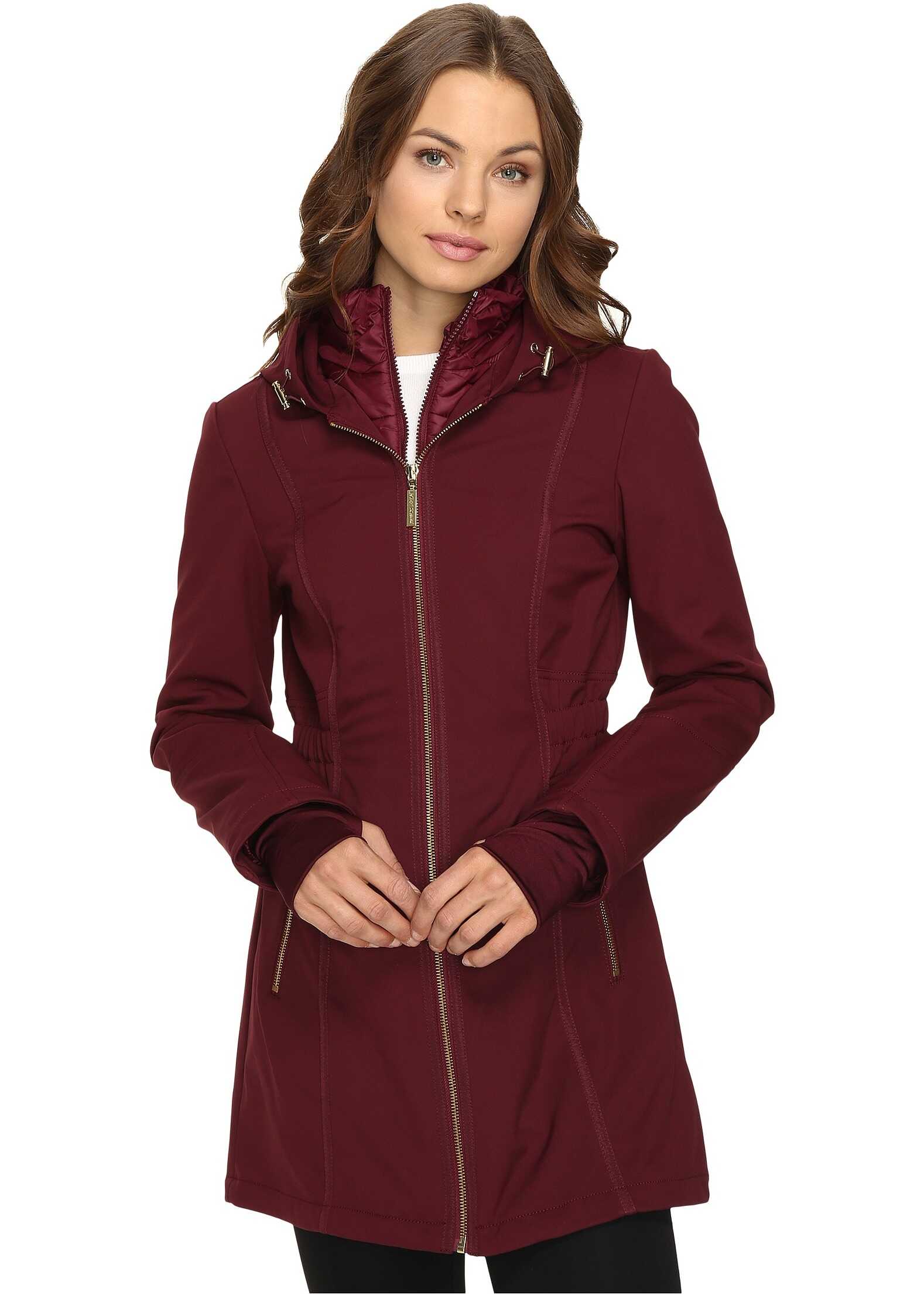 Geaca Betsey Johnson Zip-Up Softshell Ruby