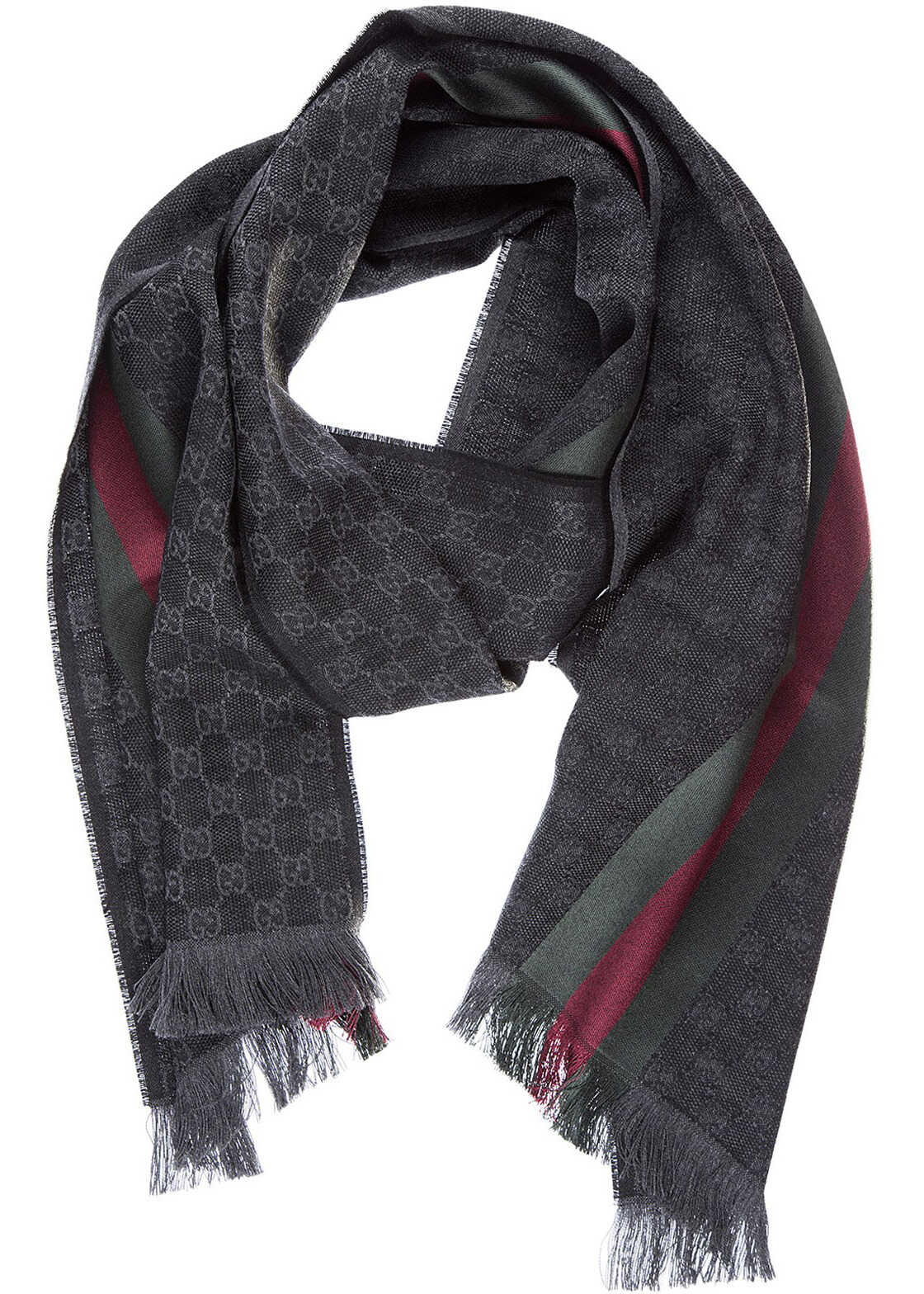 Gucci Scarf Jacquard Grey