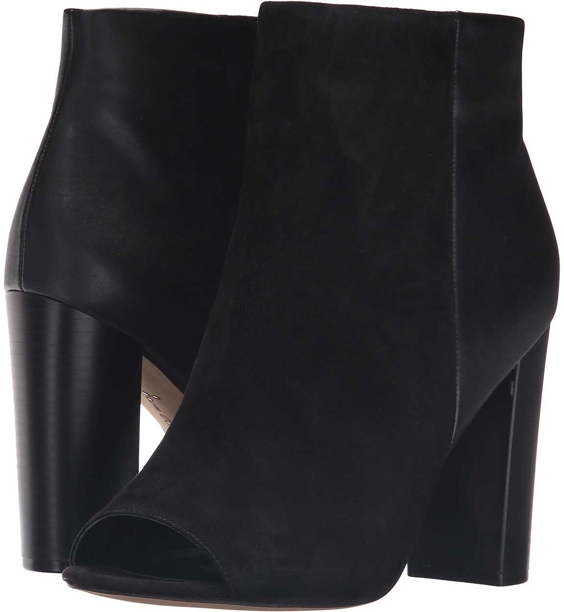 Gheata Sam Edelman Yarin Black Kid Suede Leather/Modena Calf Leather