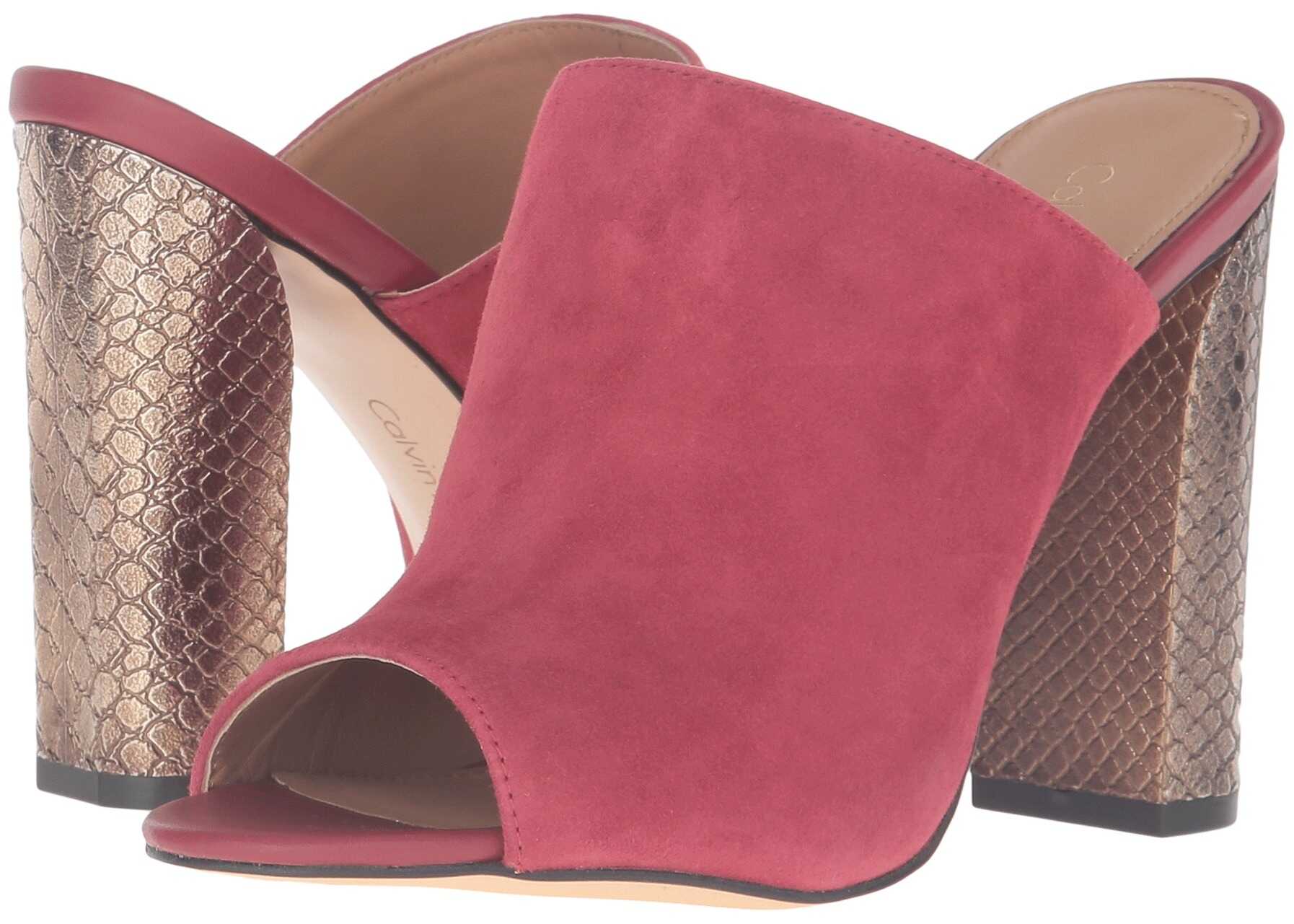 Pantof Calvin Klein Janica Garnet Suede/Leather