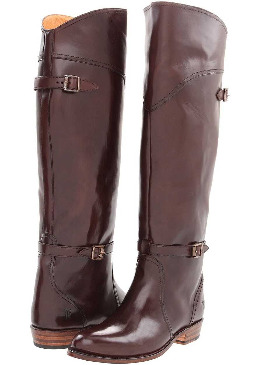 Gheata Frye Dorado Riding Dark Brown Smooth Polished Veg