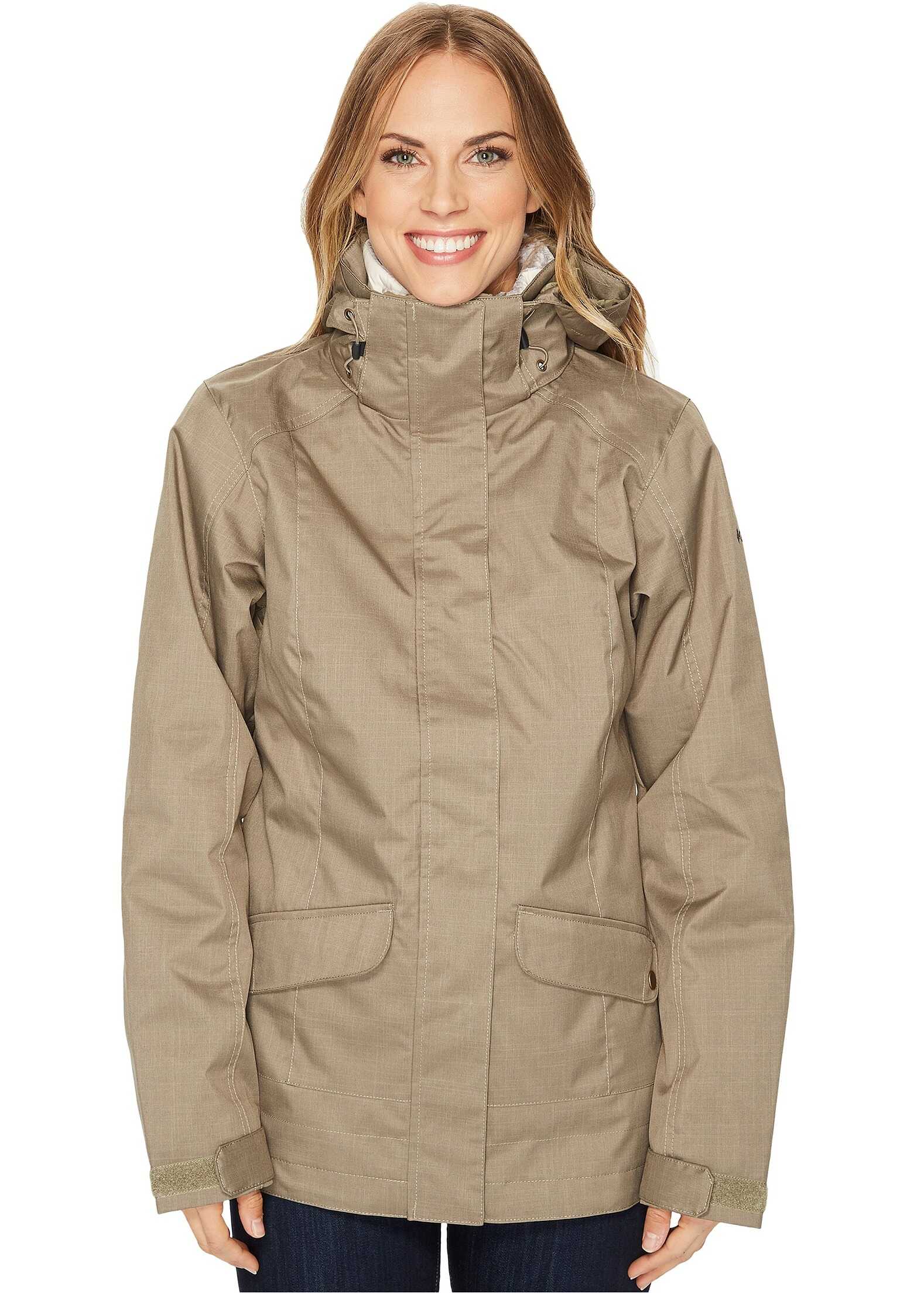 Geaca Columbia Sleet to Street Interchange Jacket Sage Chalk