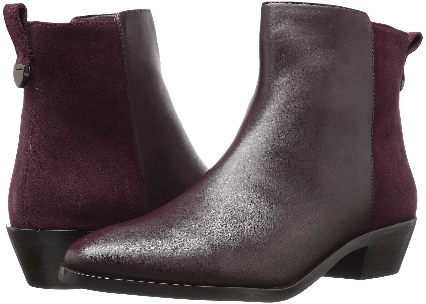 COACH Carmen Warm Oxblood/Warm Oxblood Semi Matte Calf/Suede