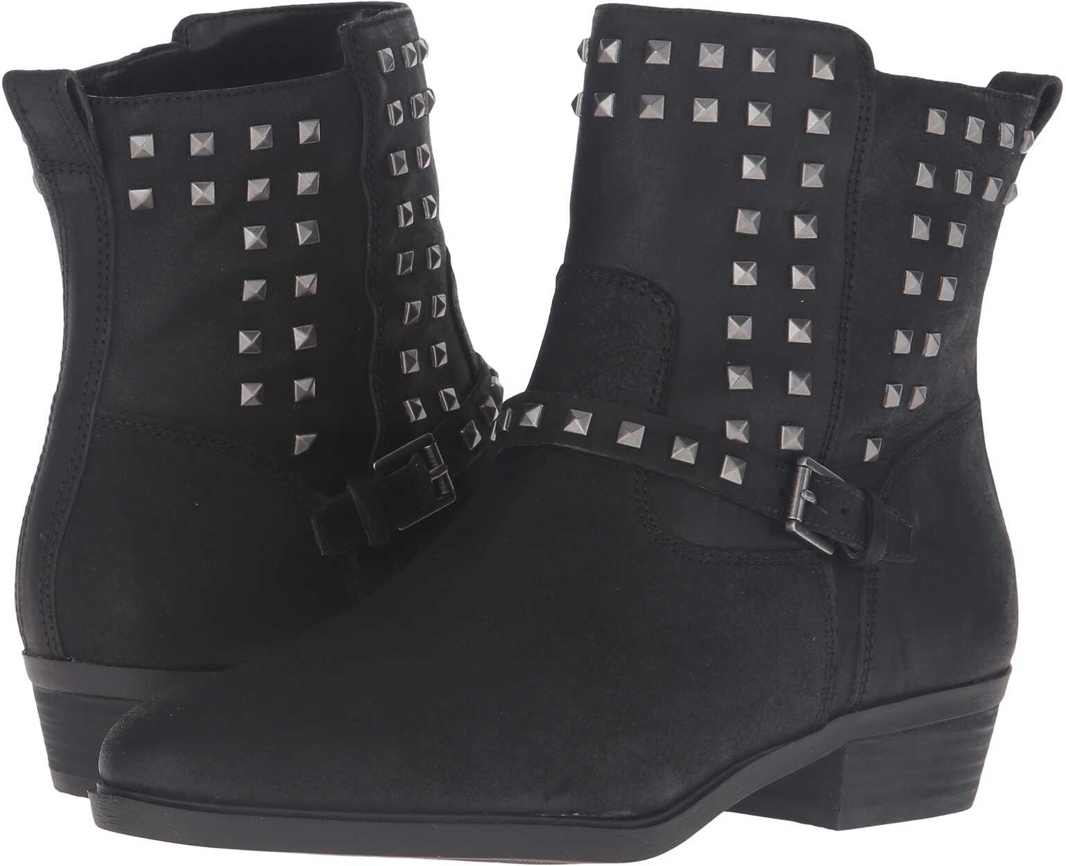 Gheata Ralph Lauren Shaelynn Black Oiled Matte Suede