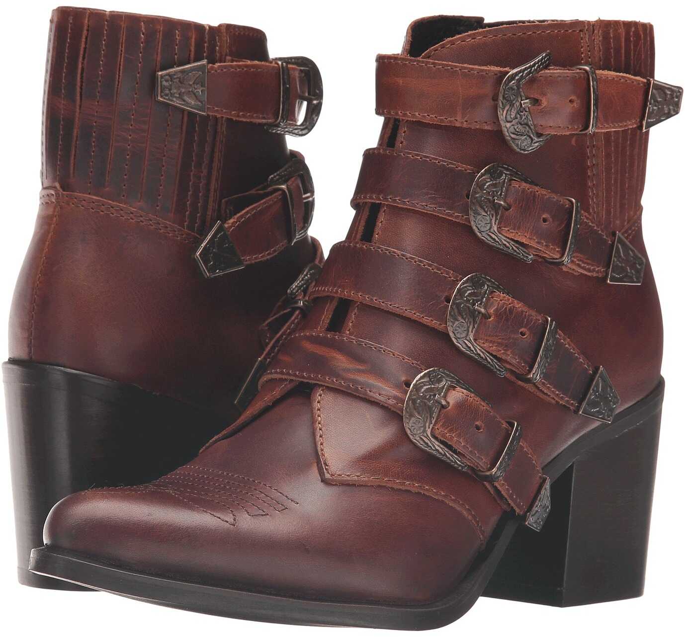 Gheata Steve Madden Praire Cognac Leather