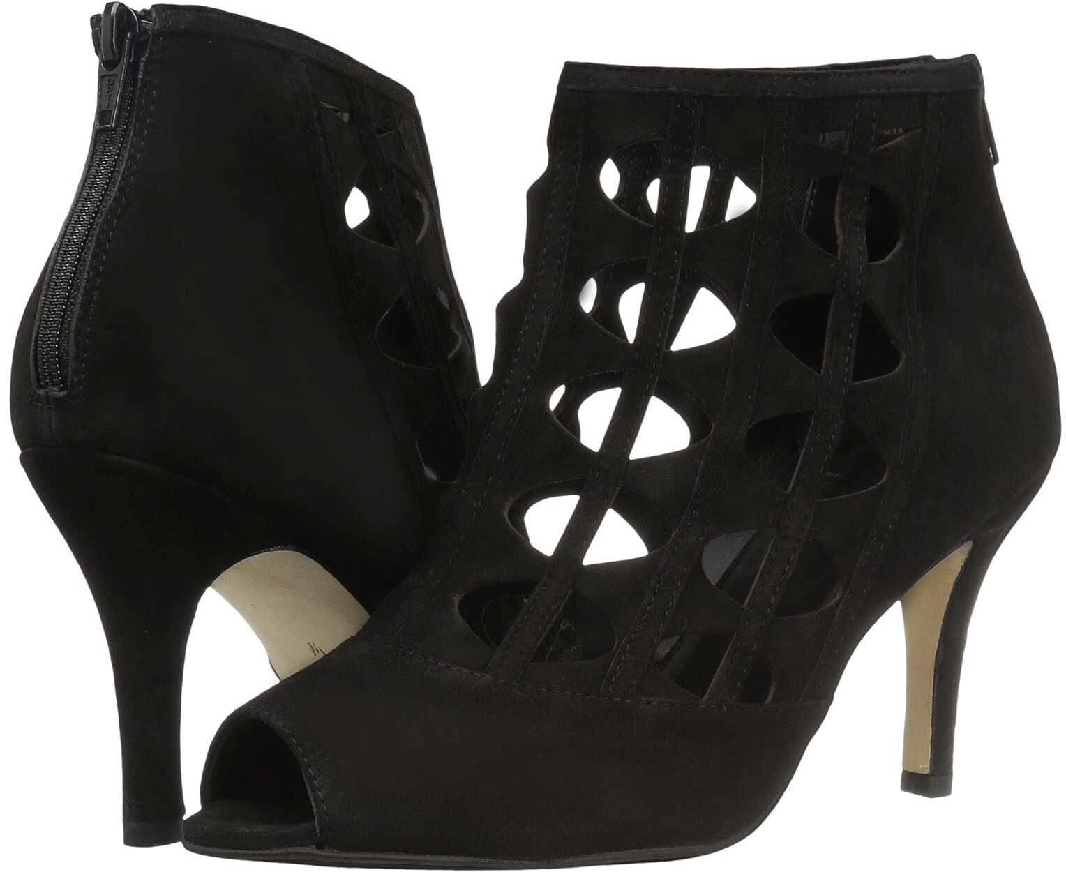 Botina Vaneli Petal Black Suede