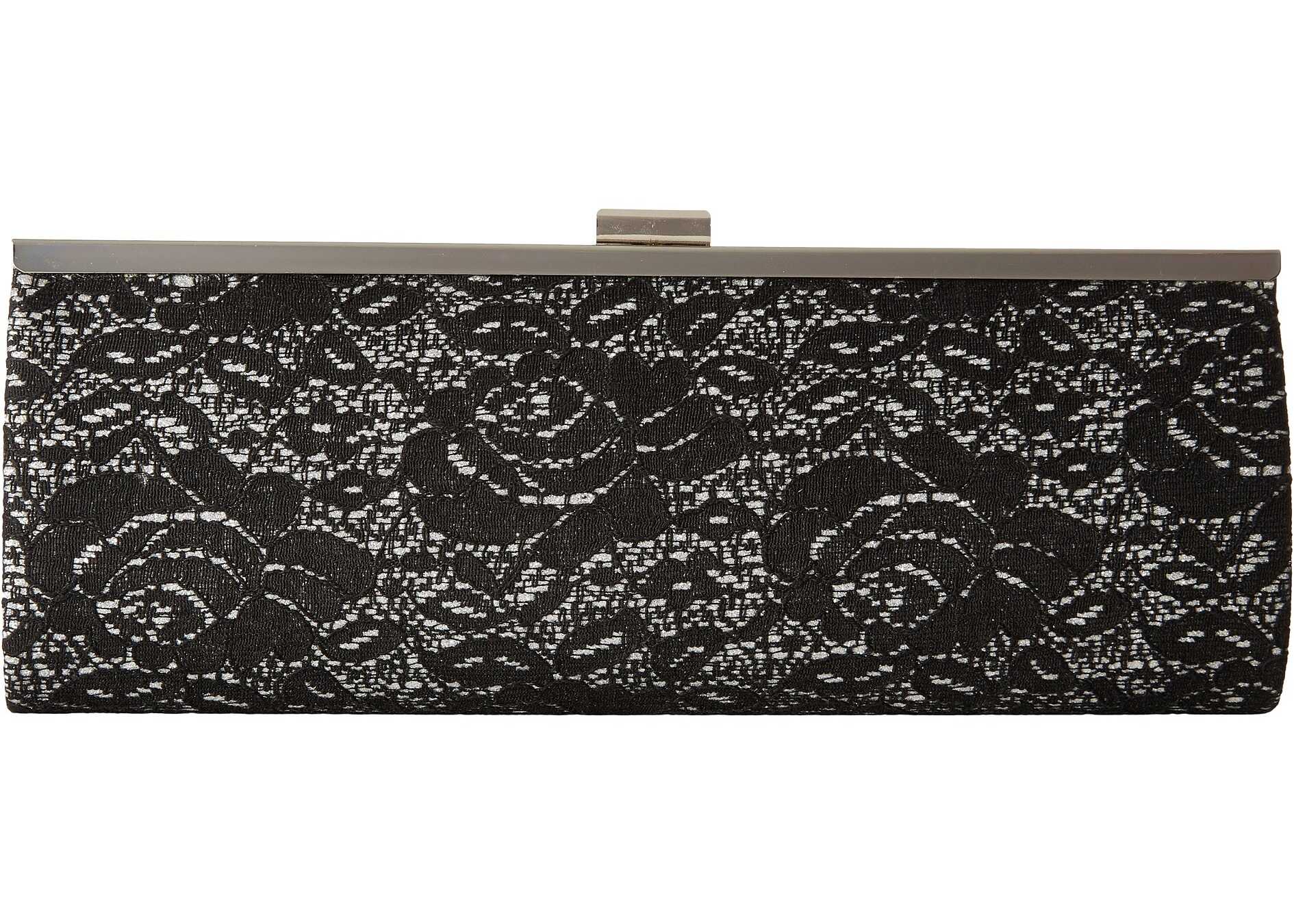 Geanta femei Nina Lucina Black/Silver Lace