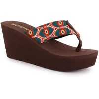 Slapi Diver Flip Flops In Rust Femei
