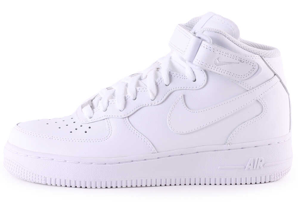Tenis Nike Air Force 1 07 Mid Trainers In White White White