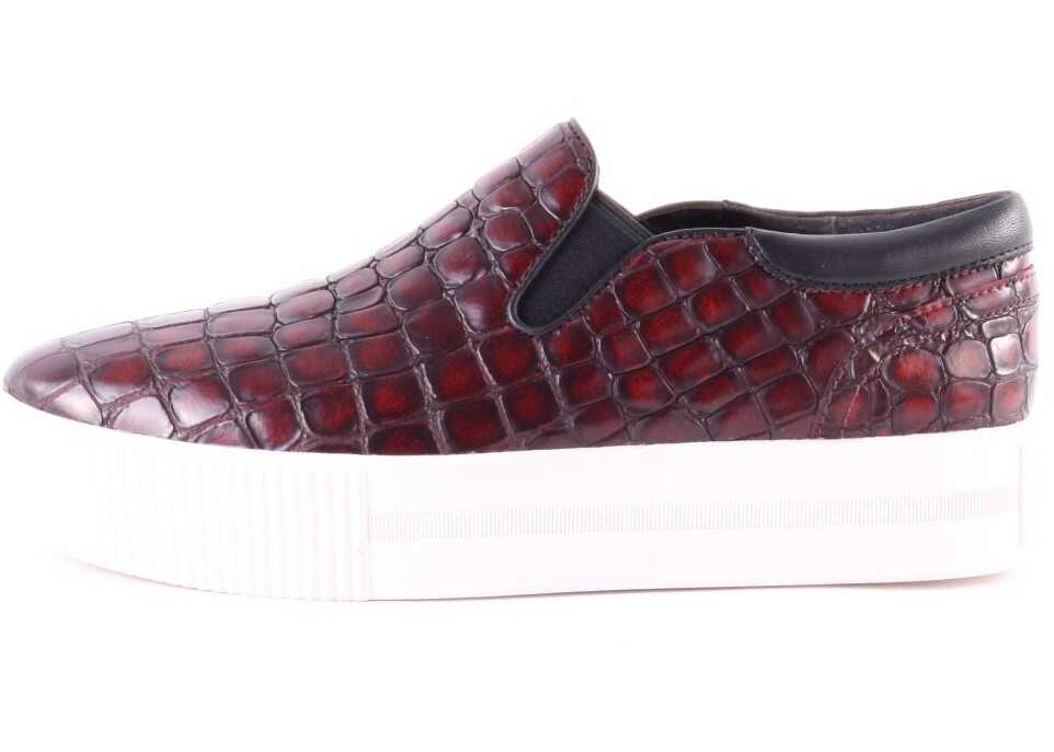 Tenis ASH Karma Cardinal Patent Congo Platform Trainers In Red Black Red