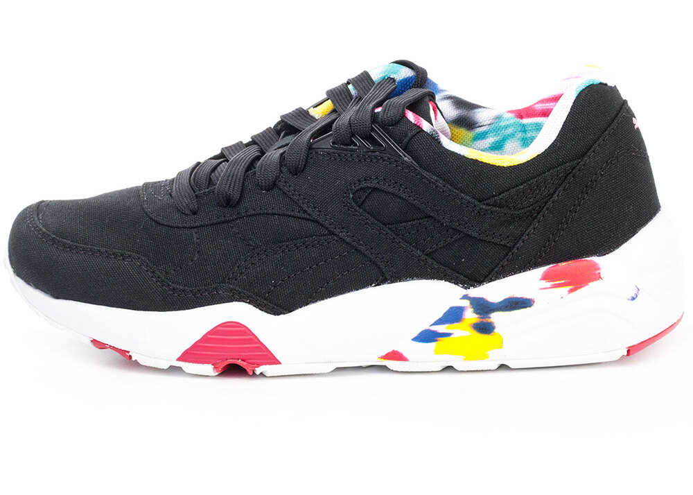 Tenis PUMA Trinomic R698 Blur Trainers In Black Black