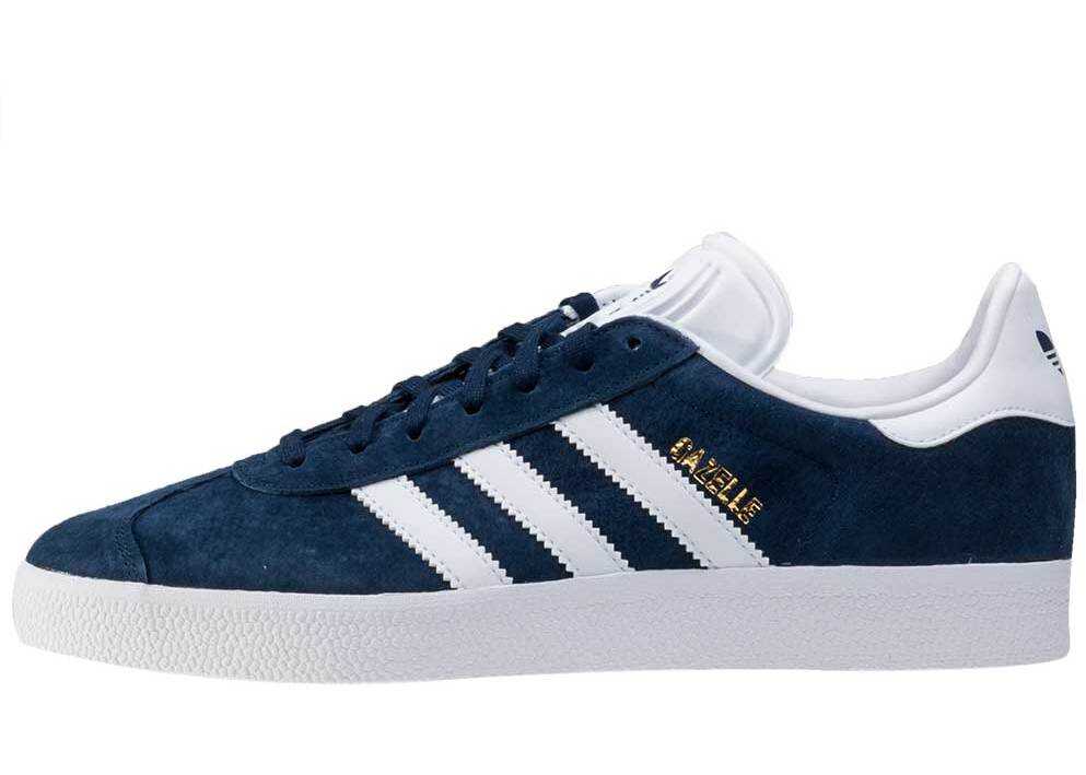 adidas Gazelle Trainers In Navy White Blue