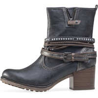Ghete & Cizme Heel Ankle Boots In Anthracite Femei