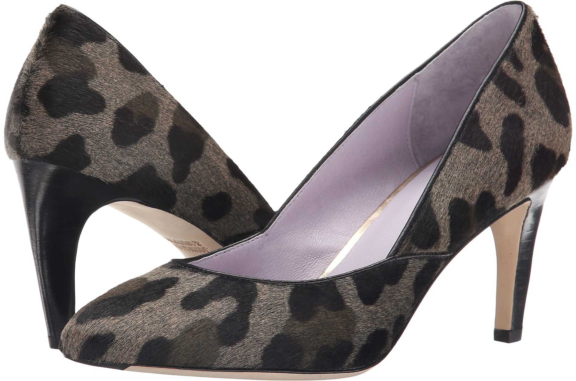 Pantof Johnston & Murphy Isabel Pump* Gray/Black Leopard Haircalf