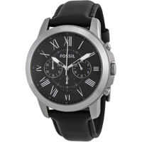 Ceasuri Fashion Grant Black Dial Black Leather Mens Watch FS4812 Barbati