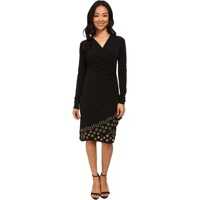 Rochii Long Sleeve Grommet Hem Wrap Dress* Femei