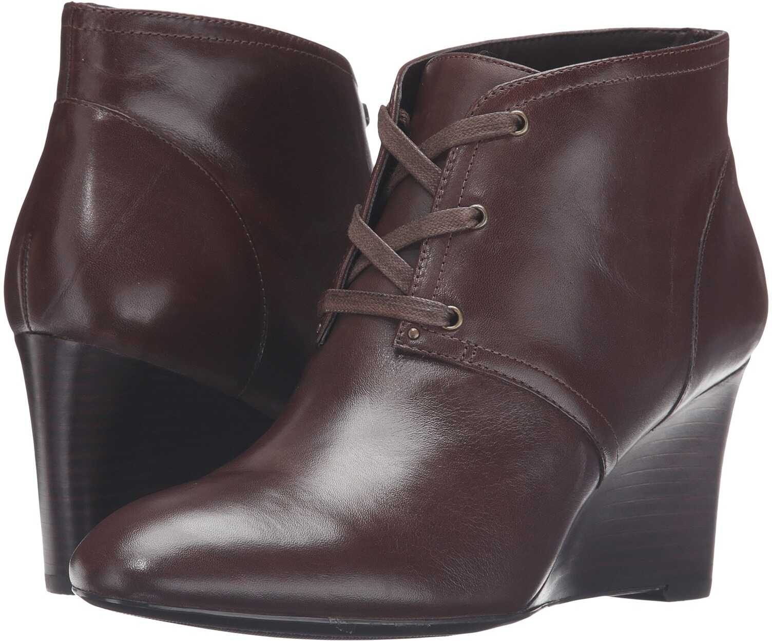 Gheata Ralph Lauren Tamia Dark Brown Burnished Calf