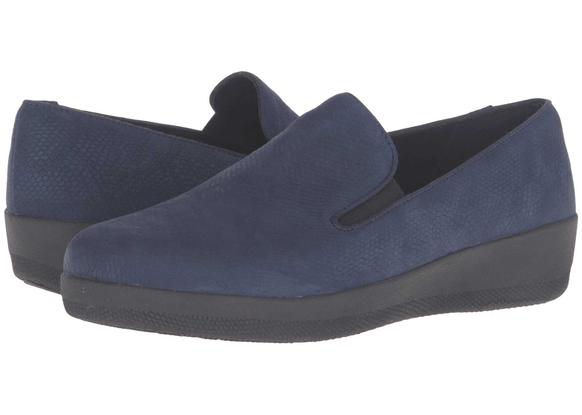 Tenis FitFlop Superskate Midnight Navy Snake Embossed