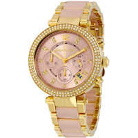 Ceasuri Fashion Parker Pink Dial Ladies Watch MK6326* Femei