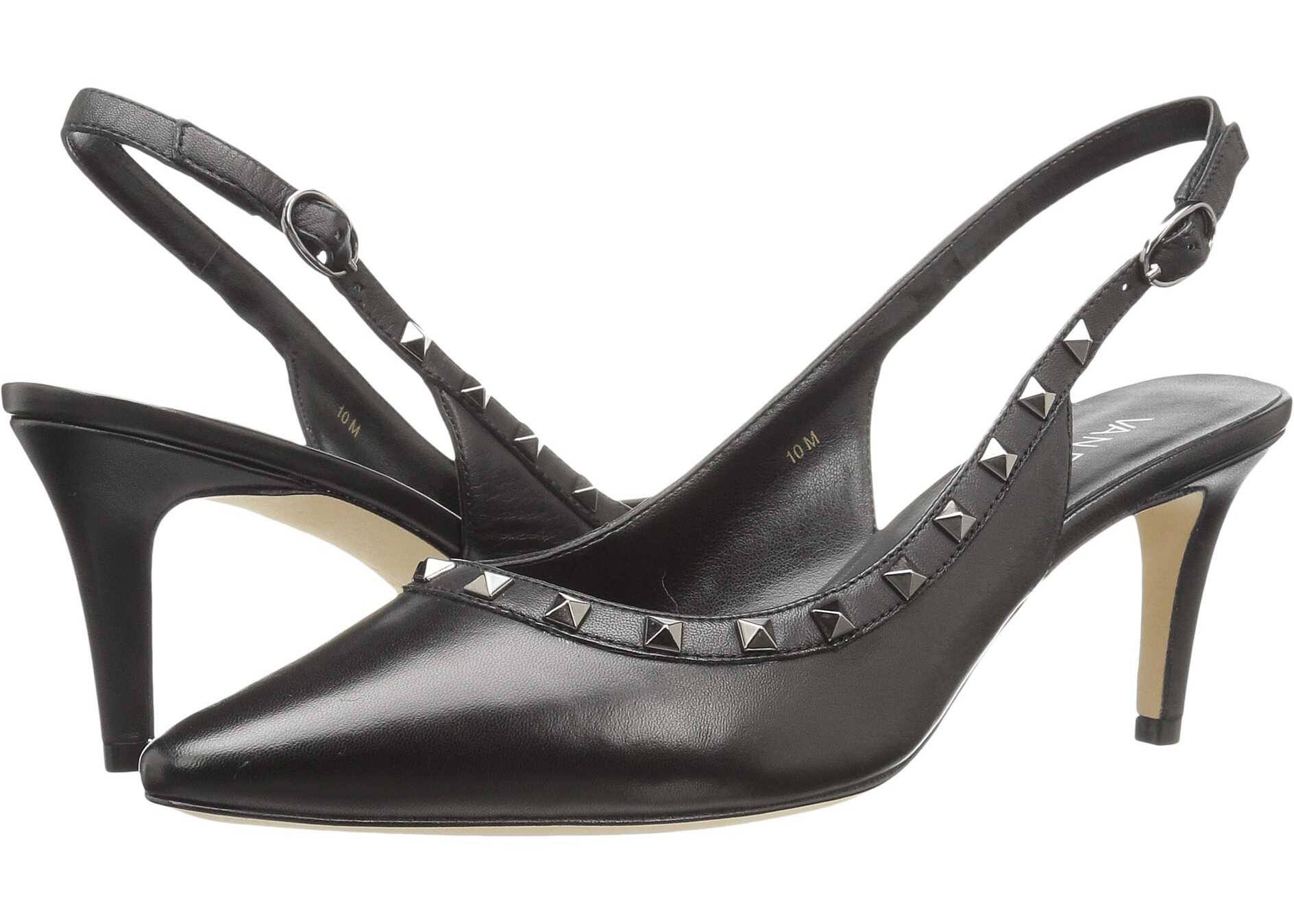 Pantof Vaneli Harriet Black Nappa/Gunmetal Trim